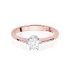 Pierścionek W0220 Diament Laboratoryjny 0,70ct różowe złoto