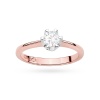 Pierścionek W0220 Diament Laboratoryjny 0,70ct różowe złoto