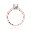 Pierścionek W0220 Diament Laboratoryjny 0,40ct różowe złoto