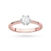 Pierścionek W0220 Diament Laboratoryjny 0,40ct różowe złoto