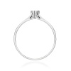 Pierścionek W0222 Diament Laboratoryjny 0,10ct białe złoto