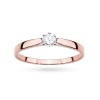 Pierścionek W0222 Diament Laboratoryjny 0,10ct różowe złoto