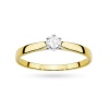 Pierścionek W0222B Diament Laboratoryjny 0,20ct żółte złoto