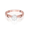 Pierścionek W0228 Diament Laboratoryjny 0,30ct różowe złoto