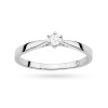 Pierścionek W0229 Diament Laboratoryjny 0,10 ct białe złoto