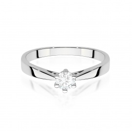 Pierścionek W0229B Diament Laboratoryjny 0,30ct białe złoto