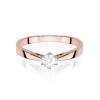 Pierścionek W0229B Diament Laboratoryjny 0,30ct różowe złoto