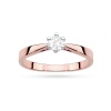 Pierścionek W0229B Diament Laboratoryjny 0,30ct różowe złoto