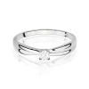 Pierścionek W0230 Diament Laboratoryjny 0,10ct białe złoto