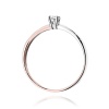 Pierścionek W0230 Diament Laboratoryjny 0,10ct różowe złoto