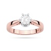 Pierścionek W0234 Diament Laboratoryjny 1,00ct różowe złoto