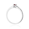 Pierścionek W0258 Rubin 0,15ct białe złoto