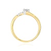 Pierścionek W0262 Diament 0,10ct żółte złoto