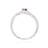 Pierścionek W0262 Rubin 0,15ct białe złoto