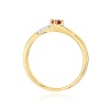 Pierścionek W0262 Rubin 0,15ct żółte złoto