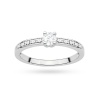 Pierścionek W0288 Diament Laboratoryjny 0,08ct białe złoto