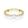 Pierścionek W0288 Diament Laboratoryjny 0,20ct żółte złoto