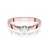 Pierścionek W0293 Diament Laboratoryjny 0,20ct różowe złoto