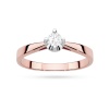 Pierścionek W0293 Diament Laboratoryjny 0,20ct różowe złoto