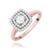 Pierścionek W0345 Diament Laboratoryjny 0,30ct różowe złoto
