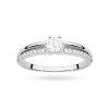 Pierścionek W0355 Diament Laboratoryjny 0,30ct białe złoto