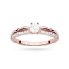 Pierścionek W0355 Diament Laboratoryjny 0,30ct różowe złoto