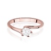 Pierścionek W0423 Diament Laboratoryjny 0,50ct różowe złoto