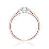 Pierścionek W0428 Diament Laboratoryjny 0,10ct różowe złoto