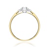 Pierścionek W0428 Diament Laboratoryjny 0,10ct żółte złoto
