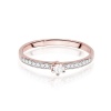 Pierścionek W0459 Diament Laboratoryjny 0,10ct różowe złoto