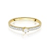 Pierścionek W0459 Diament Laboratoryjny 0,10ct żółte złoto