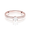 Pierścionek W0459 Diament Laboratoryjny 0,25ct różowe złoto