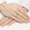 Pierścionek W0459 Rubin 0,15ct białe złoto