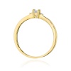 Pierścionek W0464 Diament 0,10ct żółte złoto