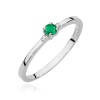 Pierścionek W0464 Szmaragd 0,15ct białe złoto
