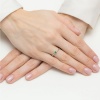 Pierścionek W0464 Szmaragd 0,15ct białe złoto