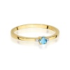 Pierścionek W0464 Topaz Swiss 0,15ct żółte złoto