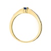 Pierścionek W0465 Szafir 0,15ct żółte złoto