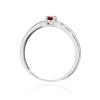 Pierścionek W0469 Rubin 0,15ct białe złoto