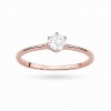 Pierścionek W0499 Diament Laboratoryjny 0,25ct różowe złoto