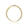 Pierścionek W0601 Diament 0,02ct żółte złoto