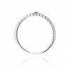 Pierścionek W0601 Czarny Diament 0,02ct białe złoto