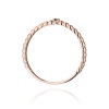 Pierścionek W0601 Czarny Diament 0,02ct białe złoto