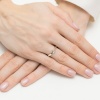 Pierścionek W0609 Diament 0,04ct żółte złoto