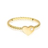 Pierścionek W0610 Diament 0,03ct żółte złoto