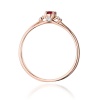 Pierścionek W0614 Rubin 0,15ct różowe złoto