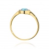 Pierścionek W0616 Topaz Swiss 0,25ct żółte złoto