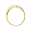Pierścionek W0618 Topaz Swiss 0,25ct żółte złoto