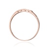 Pierścionek W0619 Czarny Diament 0,12ct różowe złoto