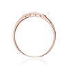 Pierścionek W0619 z diamentami różowe złoto
